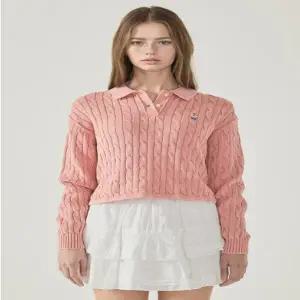 [후아유] 스티브 칼라넥 케이블 풀오버 (WHKAF2304F)