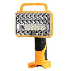 DeWalt 20V 배터리용 18W 무선 LED 작업등, USB 포트와 캠핑, 낚시, 작업장, 실내 및 실외 사용을 위한 90도 회전 헤드가 있는 2000LM 휴대용 손전등 도구