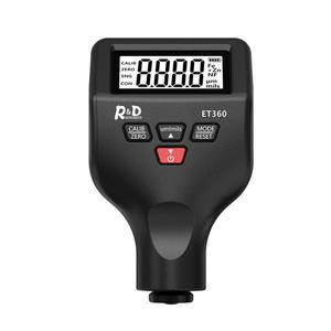 R&D ET360 미니 마이크론 레벨 페인트 두께 측정기 고정밀 자동차 코팅 게이지 Fe/NFe Fe+ Zn 러시아어 설