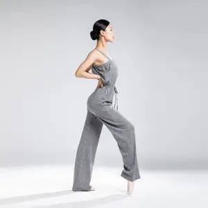 성인 발레 점프수트 워밍업 전신 연습복 땀복