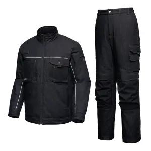 티뷰크 TJS-301J 겨울 작업복 데님 패딩점퍼 세트가능