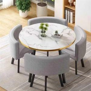 카페용 원형 테이블 의자 세트 (사진참조) 사무실 티테이블 4인용 1.A형