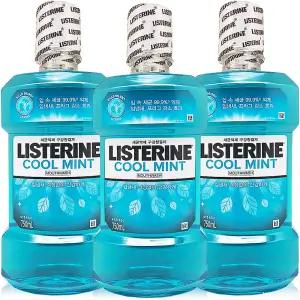 리스테린 쿨민트 가글 750ml 3개