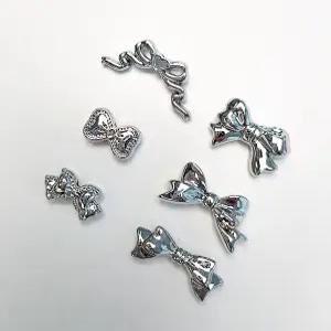 [리꾸리꾸] 키링부자재 키링만들기 악세사리 부자재 실버 미니미 리본