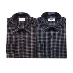 [갤러리아] [레노마 셔츠] 윈도우 체크 기모 슬림핏 긴팔셔츠 RPWSL0133(2종 1택)