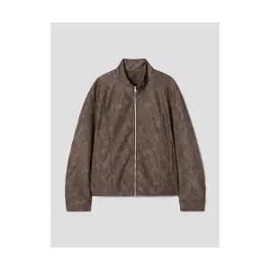 에잇세컨즈 8SECONDS 페이크 레더 하이넥 블루종 브라운 42593ZLYAD 213141