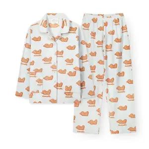 [오르시떼](본점)여성 G047 비스킷까미유 긴소매 파자마 세트