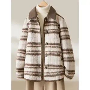 [하프클럽/]르네브 체크 모헤어 모직자켓_NC4HC001