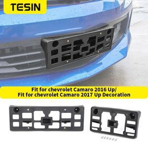 쉐보레 카마로 2016 2020 2022용 자동차 전면 번호판 마운트 브래킷 홀더 외부 액세서리