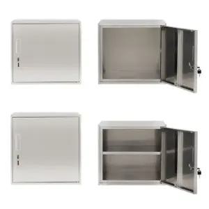 철제 사물함 락커장 수납함 소형 캐비넷 이중 잠금 400x400x450