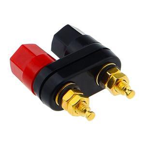고품질 바나나 플러그 커플 단자 빨간색 검정색 커넥터 앰프 바인딩 포스트 스피커 잭