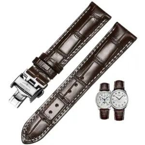 가죽 시계줄 론진 호환용 버클 여성용 남성용 레더 블랙 화이트선 후크 없음 13mm