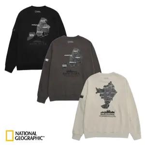 [내셔널지오그래픽] (N223USW240) 공용 시티익스플로어 아트웍 세미루즈핏 맨투맨