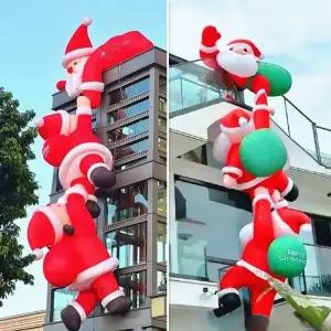 산타 풍선 소품 크리스마스 이벤트 에어산타 야외 산타풍선 불빛 에어 대형 카페