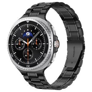 삼성 갤럭시 워치 8 40mm 44mm/ 클래식 46mm와 호환되는 메탈 밴드, 46mm 남성용 비즈니스 스테인리스 스틸 스트랩