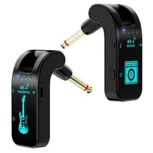 픽업 어쿠스틱 기타 충전식 무선 송수신기 마이크 채널