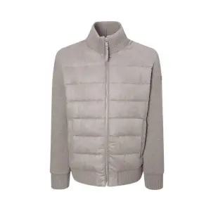 헤지스 남성 베이지 메이페어 폭스 스웨이드 하이브리드 점퍼 HZJU5D435I2