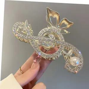 높은음자리표 빅 집게핀(골드)