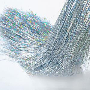 글로리안 10000 가닥 크리스마스 틴셀 고드름 실버 이리데센트 포일 프린지 트리 장식 생일 결혼 파티 매달기