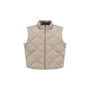 [지오지아] 25 F/W 에코 스웨이드 퀼팅 패딩조끼 ADF4JP1806 2종택1