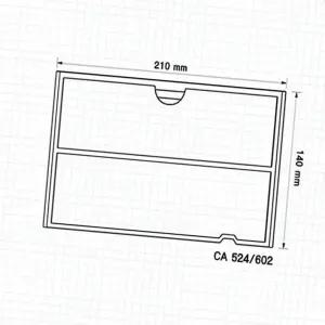 (다올)수납함 칸막이 CA524 (CA602 공용)