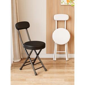 접이식 등받이 스툴의자 원형의자 휴대용 보조의자 미니