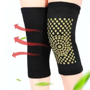 가을겨울용 쑥 무릎보호대 2개 노인용 따뜻한 보온 밴드형 관절 서포트 슬림형 니스트랩