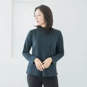 엄마옷 마담4060 자가드겉기모티셔츠 데일리룩 여성 -ZTE2511014-