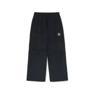 MLB바지 PQJ 3FWPB0746-50BKS 여성 베이직 스트레치 기모 카고 와이드 팬츠 뉴욕양키스