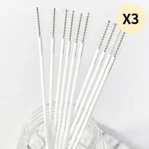 Soonsooa 젖꼭지 빨대 스트로우 세척 솔 일반형 30개