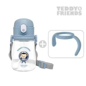 테디베어 프렌즈 트라이탄 투인원 빨대컵 360ml 블루