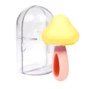 꼬꼬노리 아기 자기주도 스푼 실리콘 이유식기 코랄