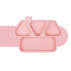 꼬꼬노리 유아 실리콘 흡착 식판 식기 블로썸핑크