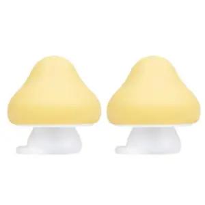 꼬꼬노리 노리개 젖꼭지 쪽쪽이 반투명 옐로우 X2개