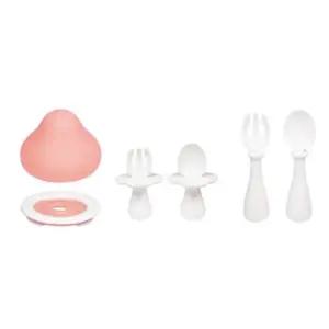 꼬꼬노리 아기 자기주도 실리콘 스푼 4P 블로썸핑크