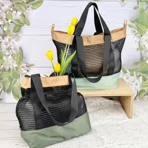 [아도라하우스]어반백 여성망사백 망사 그물 메쉬 여행 토트 쇼퍼백 비치백URB_W034