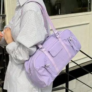 [아도라하우스]어반백 여성숄더/쇼퍼백 나일론 바스락 보스턴 숄더백URB_W347