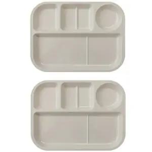 로흐야 캠핑 식판 국산 멜라민 유아 연베이지 802 2P