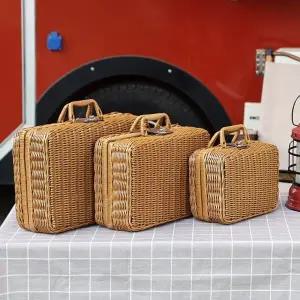 [아도라하우스]어반백 여성토트백 (소) 라탄 피크닉가방URB_W973