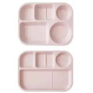 로흐야 캠핑 식판 국산 멜라민 핑크 801 802 세트 2P