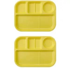 로흐야 캠핑 식판 국산 멜라민 유아 연노랑 802 2P