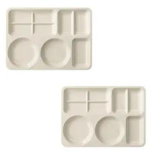 로흐야 식판 국산 멜라민 학교 유치원 705 연베이지2p