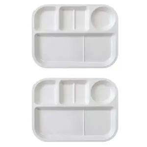 로흐야 캠핑 식판 국산 멜라민 유아 크림 802 2P 세트