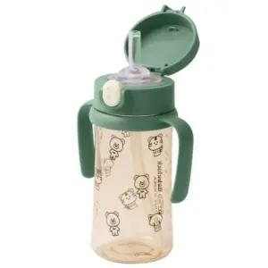 베베락 유아 PPSU 원터치 빨대컵 물병 270ml 딥그린
