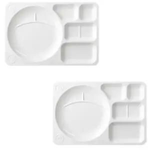 로흐야 식판 국산 멜라민 식당 군대 공장 715 크림 2P