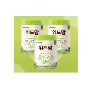 파스퇴르 위드맘 2단계 아기 분유 추천 750g X 3캔