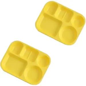 로흐야 캠핑 식판 국산 멜라민 유아 연노랑 801 2P