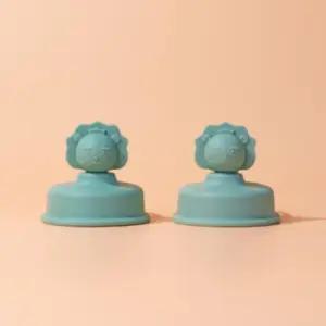 베베락 유아 아기 젖병 빨대컵 실리콘 토퍼 딥그린 X2