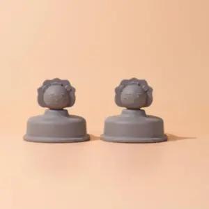 베베락 유아 아기 젖병 빨대컵 실리콘 토퍼 초코 X2개