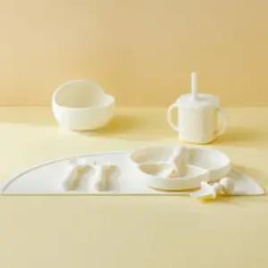 퍼펙션 유아 이유식 자기주도 흡착 실리콘 식판 버블